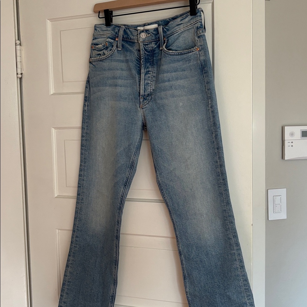 MOTHER Women's Boot Cut Jeans - Light Blue